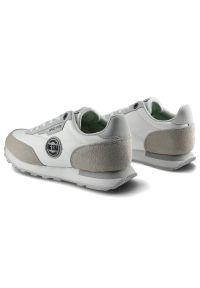 Big-Star - Białe Sneakersy Big Star Damskie Skórzane Półbuty. Okazja: na co dzień. Kolor: szary. Materiał: skóra ekologiczna, jeans, materiał #5