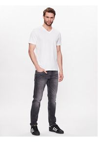 Volcano T-Shirt Slit M02370-S23 Biały Regular Fit. Kolor: biały. Materiał: bawełna #5
