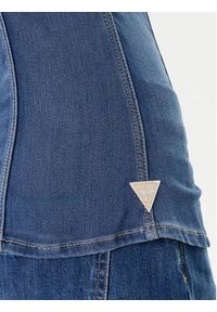 Guess Koszula jeansowa W5YH63 D0781 Niebieski Regular Fit. Kolor: niebieski. Materiał: syntetyk #4