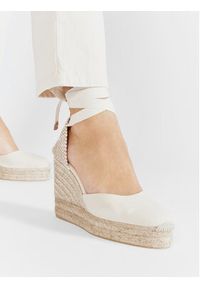 Castañer Espadryle Carina/8ED/001 Beżowy. Kolor: beżowy. Materiał: materiał #6