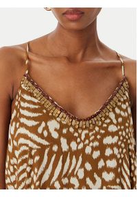 LOLA CASADEMUNT Sukienka letnia LS2616019 Brązowy Regular Fit. Kolor: brązowy. Sezon: lato #5