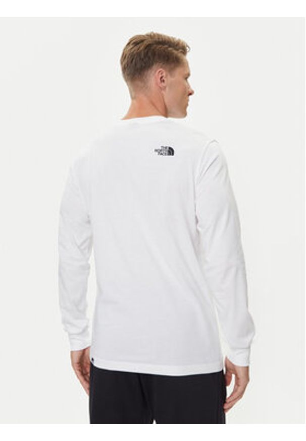 The North Face Longsleeve Fine NF0A8A6P Biały Regular Fit. Kolor: biały. Materiał: bawełna. Długość rękawa: długi rękaw