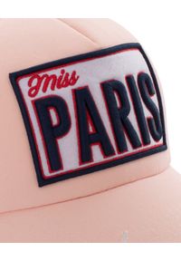 MISS PARIS - Czapka Miss Paris - EDYCJA LIMITOWANA. Kolor: różowy, wielokolorowy, fioletowy. Materiał: bawełna. Wzór: aplikacja, napisy, haft. Styl: elegancki #8