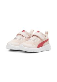 Puma - Sneakersy dla małych dzieci z alternatywnym zapięciem Evolve Run Mesh PUMA. Kolor: czerwony, wielokolorowy, różowy, biały. Materiał: mesh. Sport: bieganie