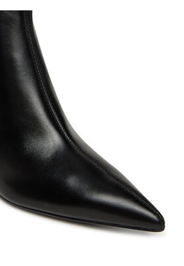 BOSS Botki Gracey 50552784 Czarny. Kolor: czarny. Materiał: skóra