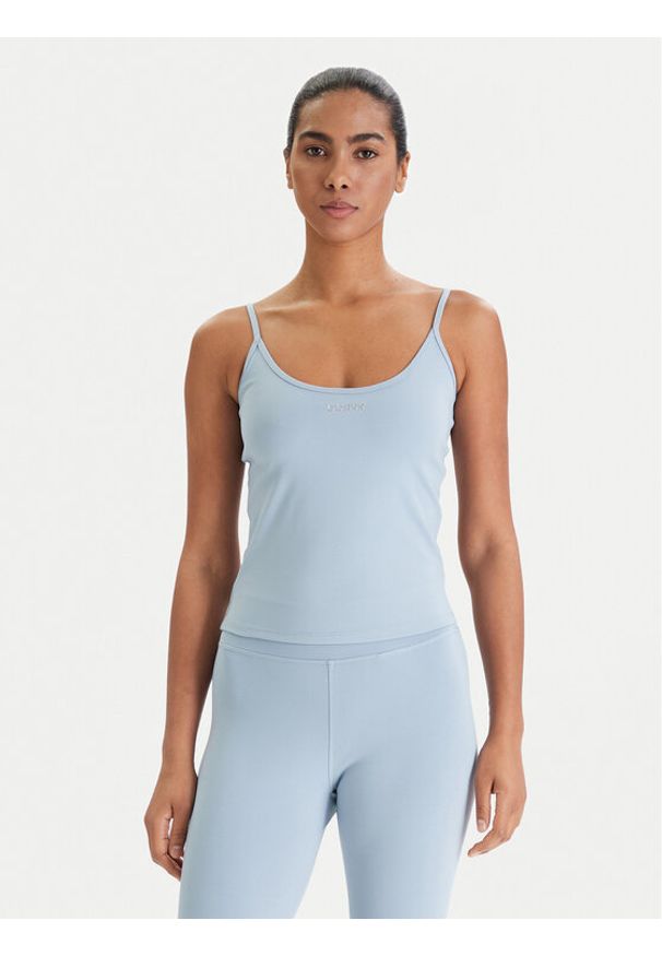 Guess Top V6RP14 KD952 Niebieski Slim Fit. Kolor: niebieski. Materiał: syntetyk