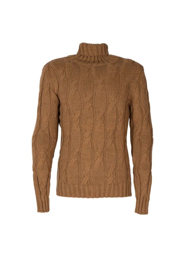 Xagon Man Sweter "Turtleneck" | A21081J10301 | Mężczyzna | Piaskowy. Okazja: na co dzień. Typ kołnierza: golf. Materiał: wełna, akryl. Styl: casual