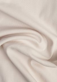 Renee - Beżowa T-shirtowa Sukienka z Bawełny w Stylu Basic Retine. Okazja: na co dzień. Kolor: beżowy. Materiał: bawełna. Długość rękawa: krótki rękaw. Typ sukienki: proste, oversize. Styl: rockowy, elegancki, casual #7