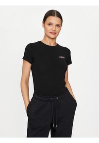 Guess Jeans T-Shirt W4YI02 J1314 Czarny Slim Fit. Kolor: czarny. Materiał: bawełna #1