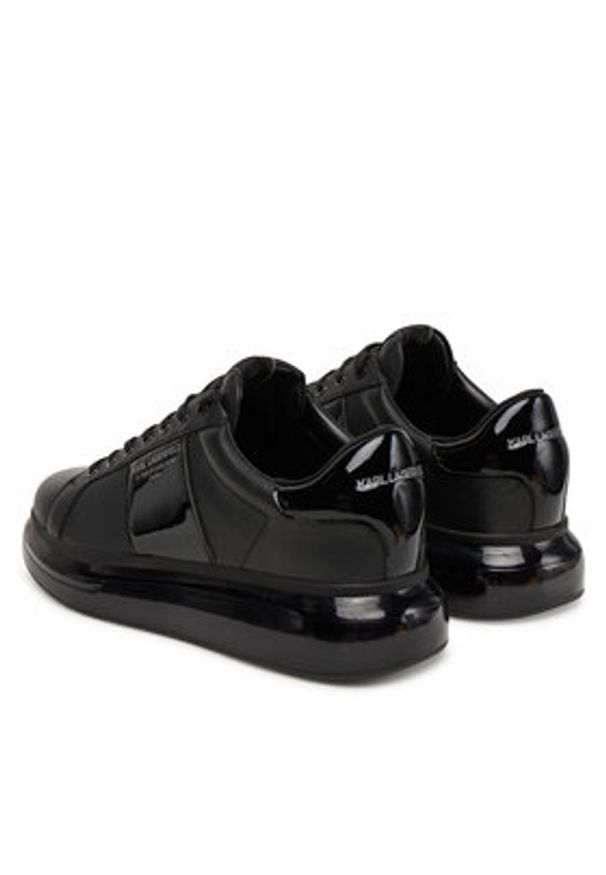 Karl Lagerfeld - KARL LAGERFELD Sneakersy KL52615A Czarny. Kolor: czarny. Materiał: skóra