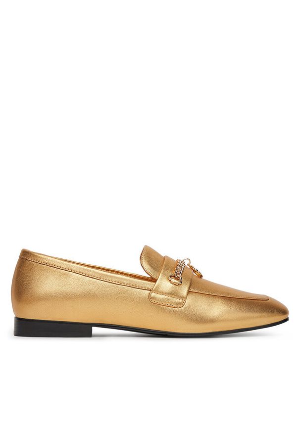 Loafersy Eva Minge. Kolor: złoty