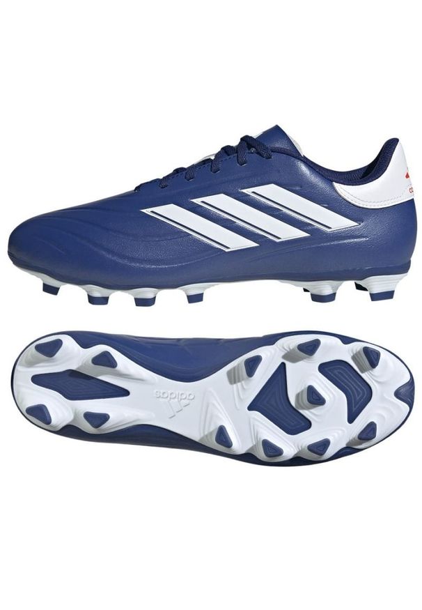 Adidas - Buty piłkarskie adidas Copa Pure 2.4 Fg M IE4906 niebieskie. Zapięcie: sznurówki. Kolor: niebieski. Materiał: syntetyk, guma. Sport: piłka nożna