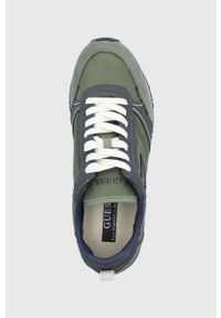 Guess Buty kolor zielony. Nosek buta: okrągły. Zapięcie: sznurówki. Kolor: zielony. Materiał: guma #4