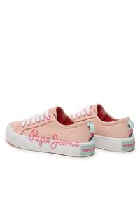 Pepe Jeans Sneakersy Ottis Log G PGS30577 Różowy. Kolor: różowy. Materiał: materiał