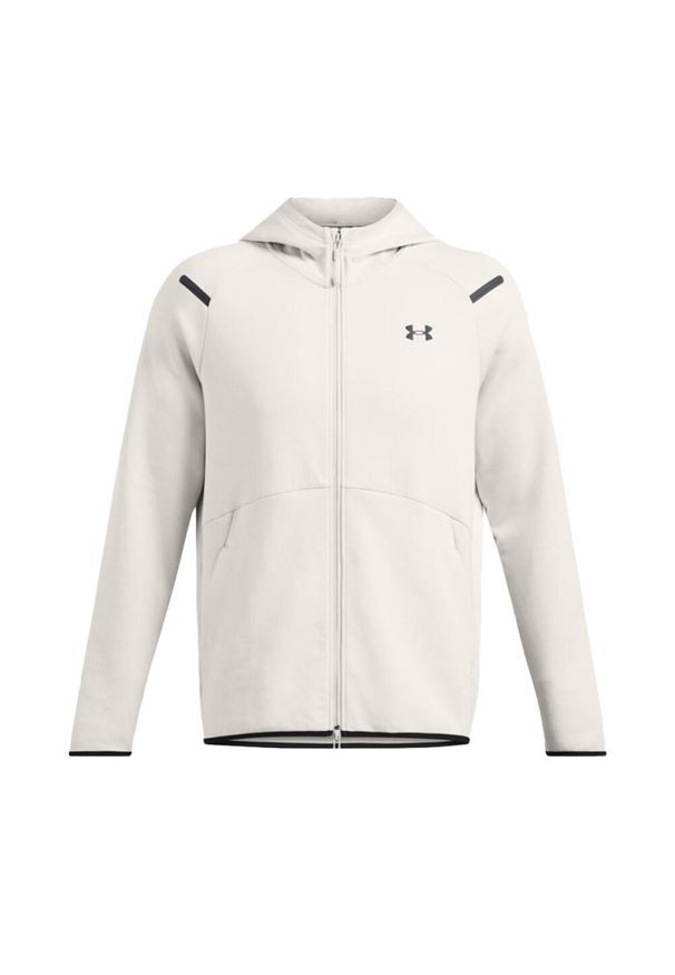 Bluza z kapturem z pełnym zamkiem błyskawicznym Under Armour Unstoppable Fleece. Typ kołnierza: kaptur. Kolor: czarny, biały, wielokolorowy. Materiał: materiał. Sport: fitness