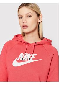 Nike Bluza Sportswear Essential CJ6327 Różowy Loose Fit. Kolor: różowy. Materiał: bawełna #4