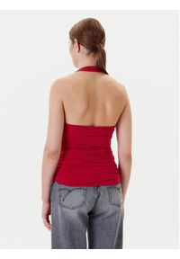 Guess Top W5YP28 KACM2 Czerwony Regular Fit. Kolor: czerwony #4