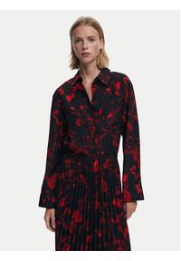 Desigual Sukienka koszulowa Plisado 25WWVW16 Czerwony Regular Fit. Kolor: czerwony. Materiał: syntetyk. Typ sukienki: koszulowe #6