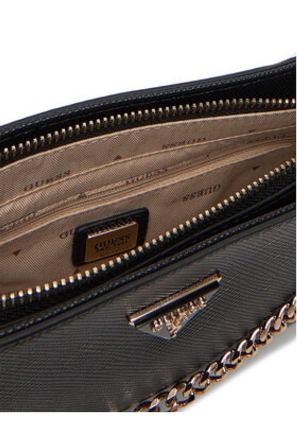 Guess Torebka Noelle II Mini HWZG96 72720 Czarny. Kolor: czarny. Materiał: skórzane