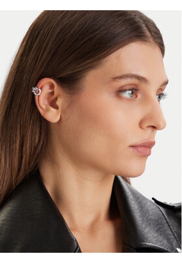 Guess Nausznica JUBE04 660JW Srebrny. Materiał: metalowe. Kolor: srebrny