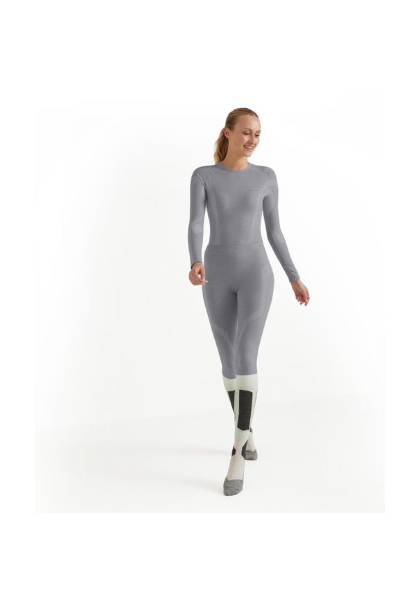 Damskie legginsy Falke Wool-Tech. Kolor: szary