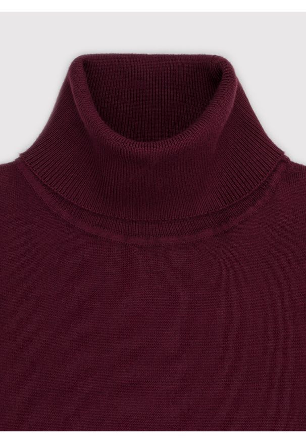 Pako Lorente - PAKO LORENTE - olf męski w bordowym kolorze. Typ kołnierza: golf. Kolor: szary, brązowy, czerwony, zielony. Materiał: nylon, wiskoza. Sezon: jesień