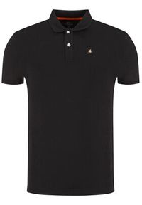 La Martina Polo Piquet CCMP02 PK001 Czarny Slim Fit. Typ kołnierza: polo. Kolor: czarny. Materiał: bawełna #4