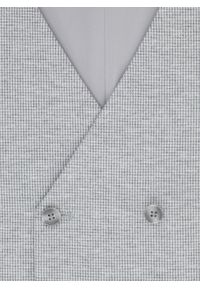 Pako Lorente - PAKO LORENTE - Dwurzędowa kamizelka męska w drobną kratę. Materiał: poliester, elastan, poliamid, dzianina, wiskoza. Styl: młodzieżowy, elegancki #7