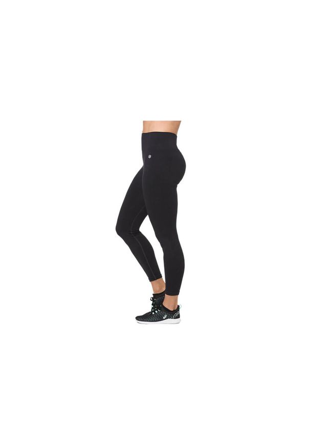 Leginsy fitness damskie Asics Seamless Cropped Tight. Kolor: czarny. Materiał: elastan, poliester, nylon. Sport: fitness