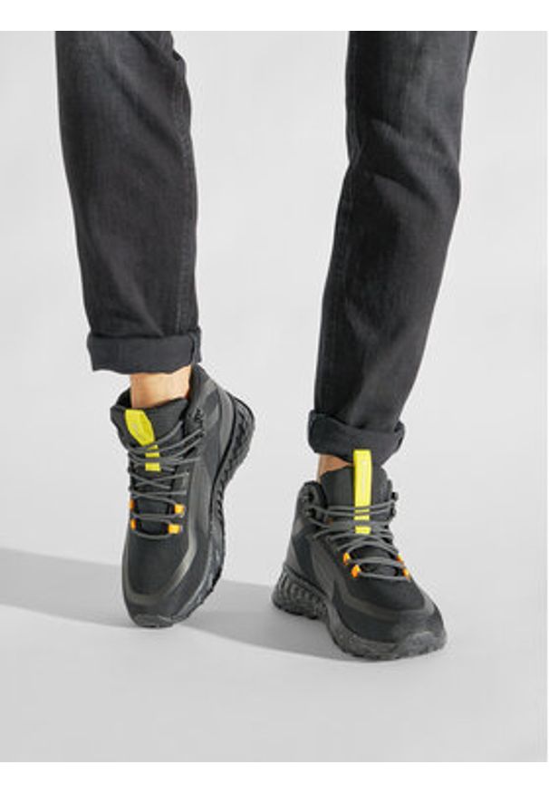 Champion Sneakersy Street Trek Mid S21949-CHA-KK001 Czarny. Kolor: czarny. Materiał: materiał