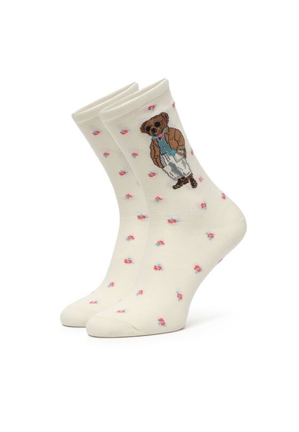 Polo Ralph Lauren Skarpety długie 455P10244001 Écru. Materiał: bawełna