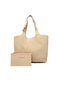 Coccinelle Torebka THE Coccinelle C-Easy E1 THE 11 01 01 Beżowy. Kolor: beżowy. Materiał: skórzane, zamszowe #7