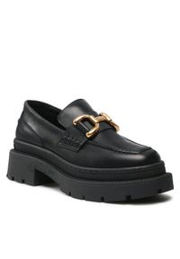 Gino Rossi Półbuty 222FW107 Czarny. Kolor: czarny. Materiał: skóra