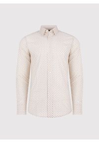 Pako Lorente - PAKO LORENTE – Biała koszula w kwiatowy print. Kolor: biały. Materiał: elastan, bawełna. Długość rękawa: długi rękaw. Długość: długie. Wzór: kwiaty, nadruk #10