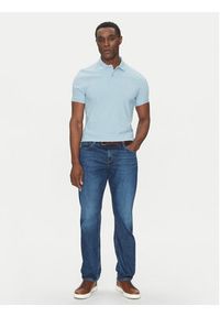 Barbour Polo Original Sports MML0358BL32 Błękitny Tailored Fit. Typ kołnierza: polo. Kolor: niebieski. Materiał: bawełna