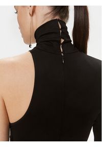 Elisabetta Franchi Sukienka wieczorowa AB-555-41E2-V680 Czarny Slim Fit. Kolor: czarny. Materiał: wiskoza. Styl: wizytowy #4