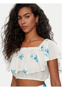 Vero Moda Bluzka Ibiza 10324193 Écru Regular Fit. Materiał: bawełna #3