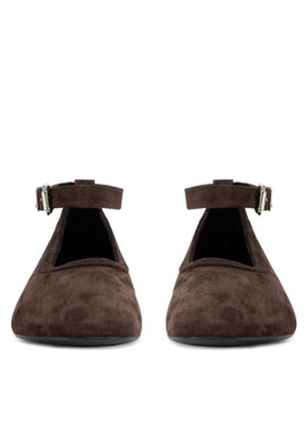 Gino Rossi Baleriny ANYA-7340-25 Brązowy. Kolor: brązowy. Materiał: skóra, zamsz