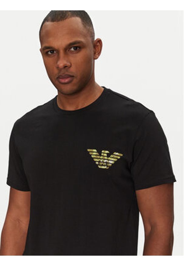 Emporio Armani Underwear T-Shirt EM000574 AF12349 FC114 Czarny Regular Fit. Kolor: czarny. Materiał: bawełna