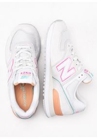 Sneakersy damskie szare New Balance WL574CJ2. Okazja: na imprezę. Kolor: szary. Materiał: guma, materiał. Szerokość cholewki: normalna. Model: New Balance 574. Sport: fitness #4