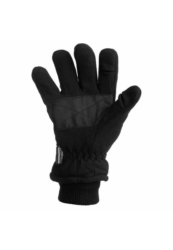 HEAT KEEPER - Męskie rękawice termoaktywne Heatkeeper Thinsulate/Fleece czarne. Kolor: czarny. Materiał: polar. Technologia: Thinsulate. Sport: turystyka piesza