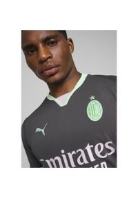 T-Shirt Puma AC Milan Replika Trzeciej Koszulki Dla Dorosłych. Kolor: zielony, wielokolorowy, szary