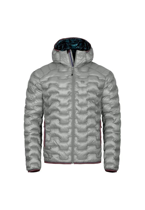 ELEVENATE - Kurtka puchowa Elevenate Motion. Kolor: wielokolorowy, szary, zielony. Materiał: puch. Sezon: zima. Sport: wspinaczka, narciarstwo