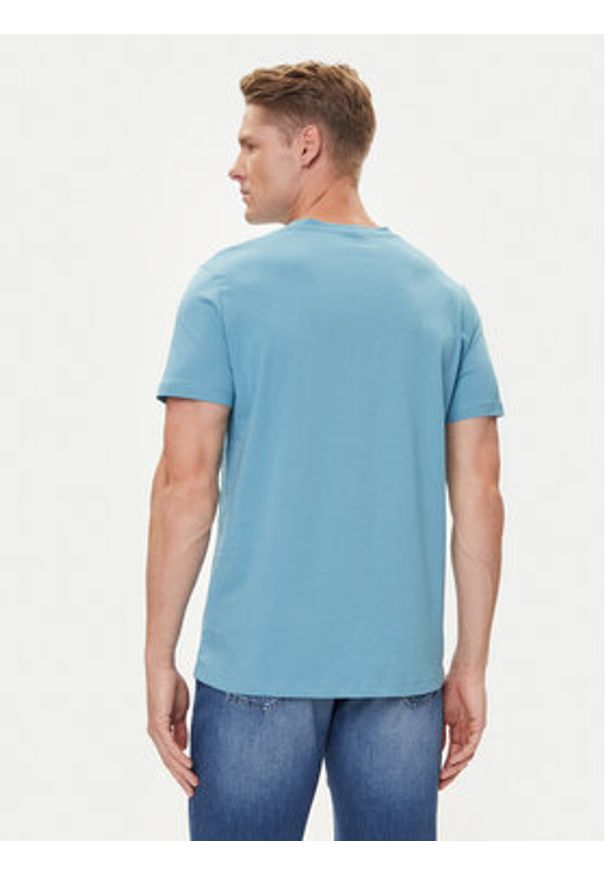 BOSS T-Shirt 50531401 Błękitny Regular Fit. Kolor: niebieski. Materiał: bawełna