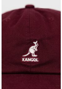 Kangol Czapka kolor fioletowy gładka. Kolor: fioletowy. Wzór: gładki
