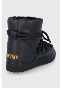 Inuikii - Śniegowce. Nosek buta: okrągły. Zapięcie: sznurówki. Kolor: czarny. Materiał: guma #3