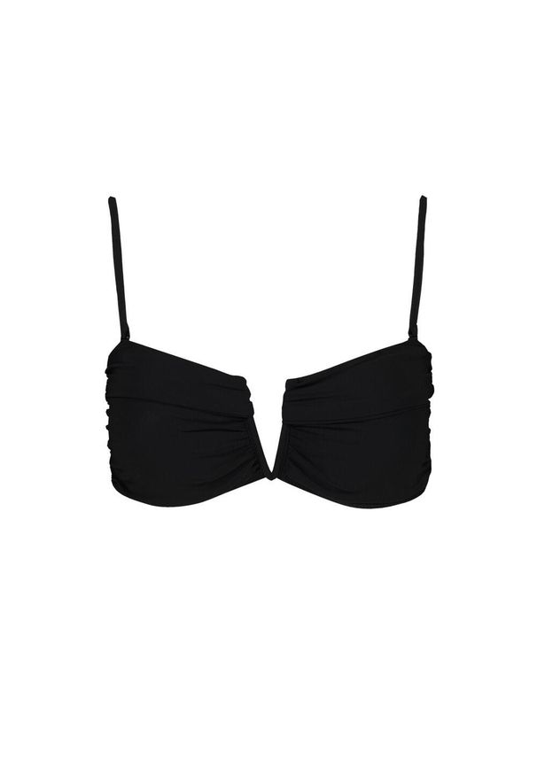 Damski top do kostiumu kąpielowego Barts Solid Bandeau. Kolor: czarny