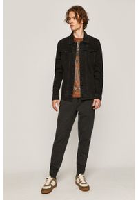 medicine - Medicine - Kurtka jeansowa Rock&Roll. Okazja: na co dzień. Kolor: czarny. Materiał: jeans. Styl: rockowy #5
