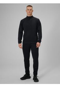 4f - 4F Spodnie treningowe szybkoschnące męskie - czarne M. Kolor: czarny. Materiał: materiał. Sport: fitness #1