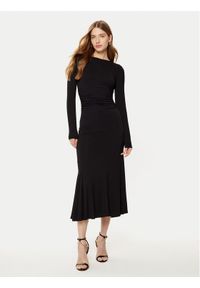 Guess Sukienka codzienna W5RK1K KC1J2 Czarny Bodycon Fit. Okazja: na co dzień. Kolor: czarny. Materiał: wiskoza. Typ sukienki: proste, bodycon. Styl: casual